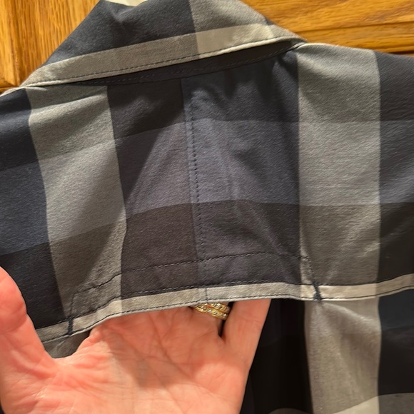 Wrangler Small ATG blue plaid All Terrain Gear short sleeve button down … - Picture 10 of 11